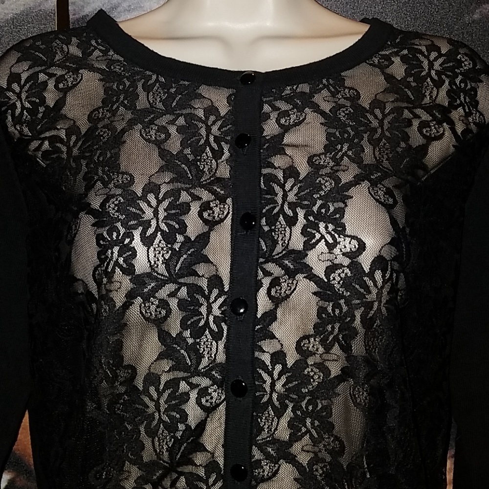 ❤SOLD❤ BUNDLE 4 BEETLE Lace Skull Gothic Cardigan - Picture 8 of 8